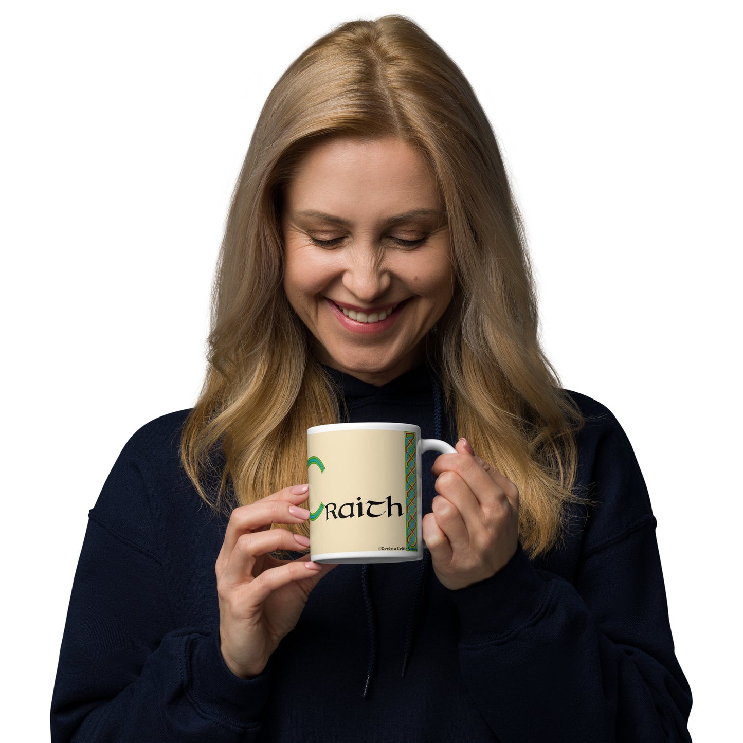 Mac Craith (Mc Grath) - Personalized white glossy mug with Irish surname Mac Craith(Free Shipping)