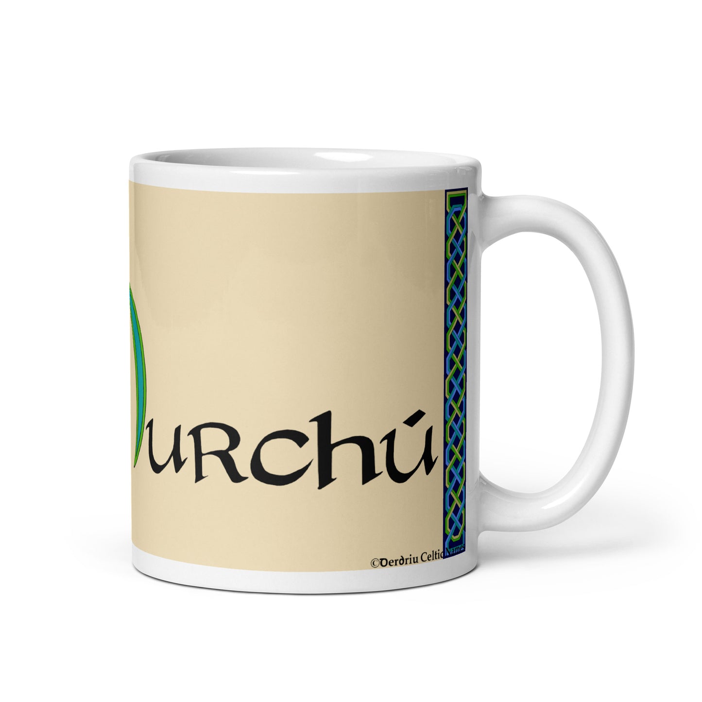 Ó Murchú (Murphy) - Personalized white glossy mug with Irish surname Ó Murchú (Free Shipping)