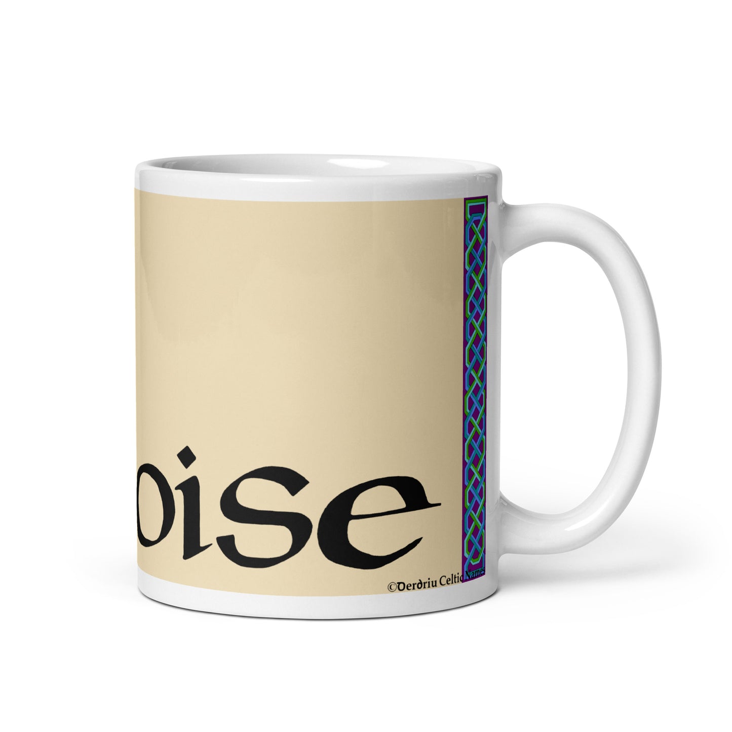 Laoise (Louise) - Personalized white glossy mug with Irish name Laoise (Free Shipping)