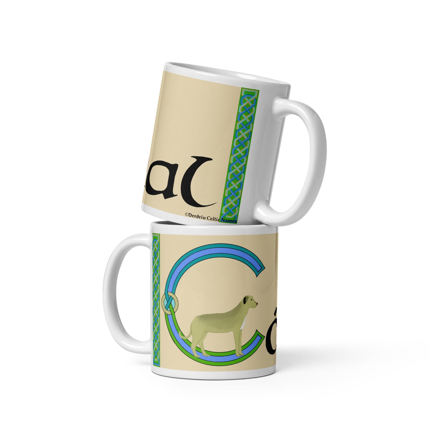 Cónal (Connell) - Personalized white glossy mug with Irish name Cónal (Free Shipping)