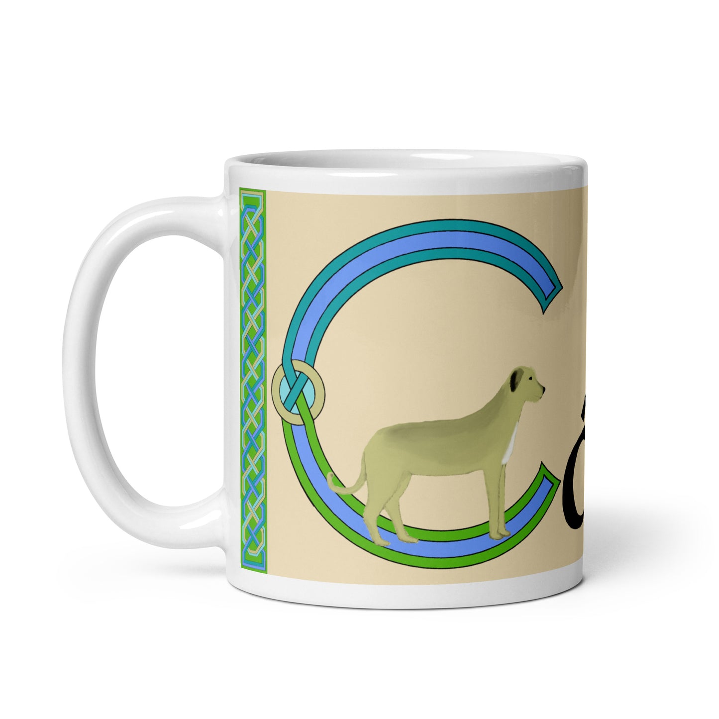 Cónal (Connell) - Personalized white glossy mug with Irish name Cónal (Free Shipping)