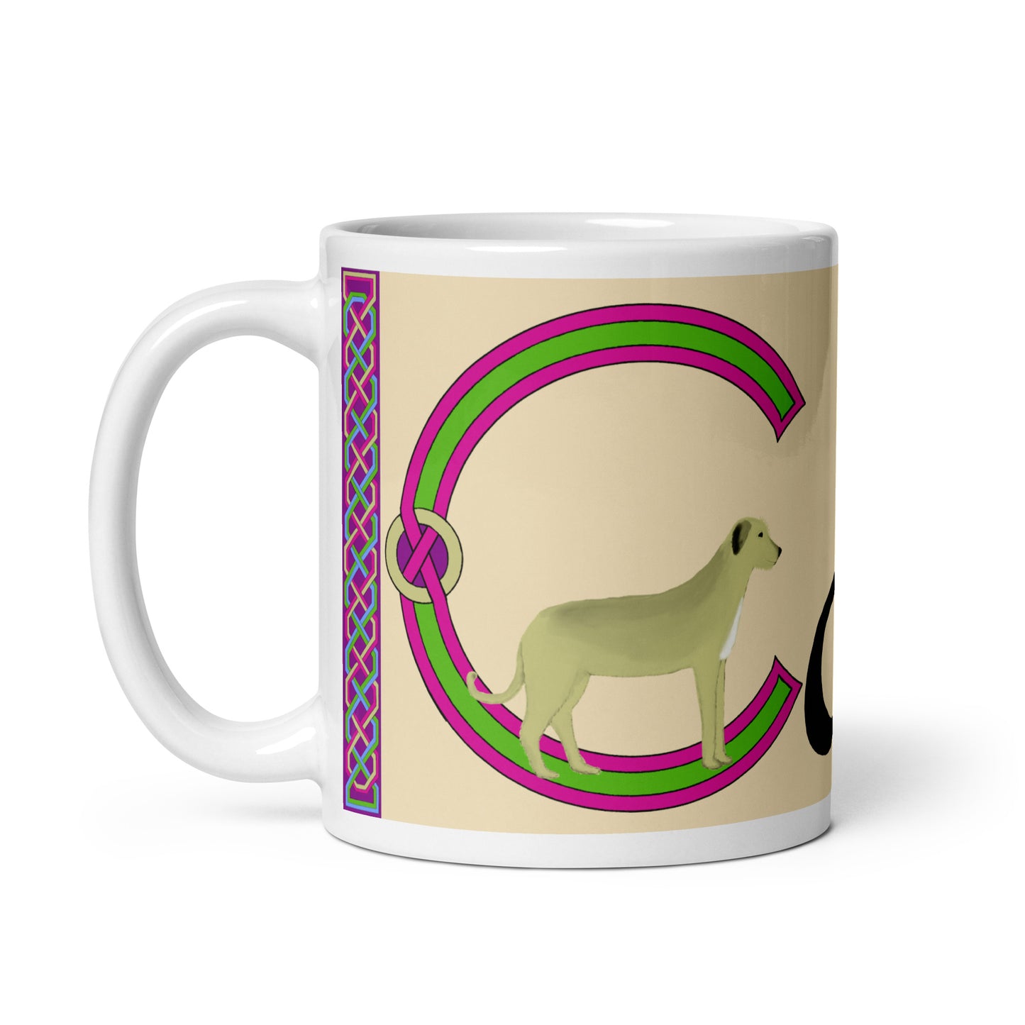 Cara (Kara) - Personalized white glossy mug with Irish name Cara (Free Shipping)