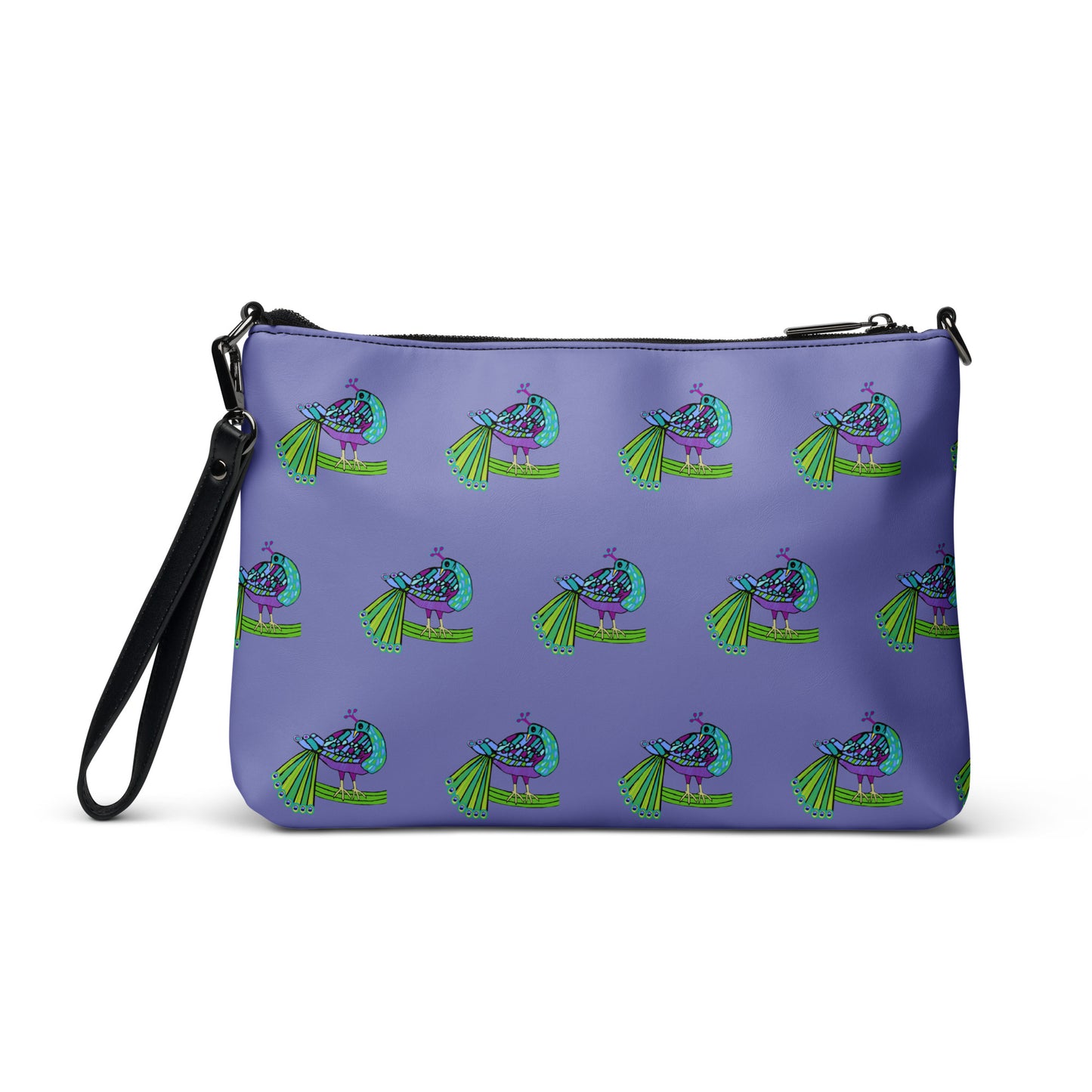 Peacock Pattern Crossbody Bag (Chetwode Blue)