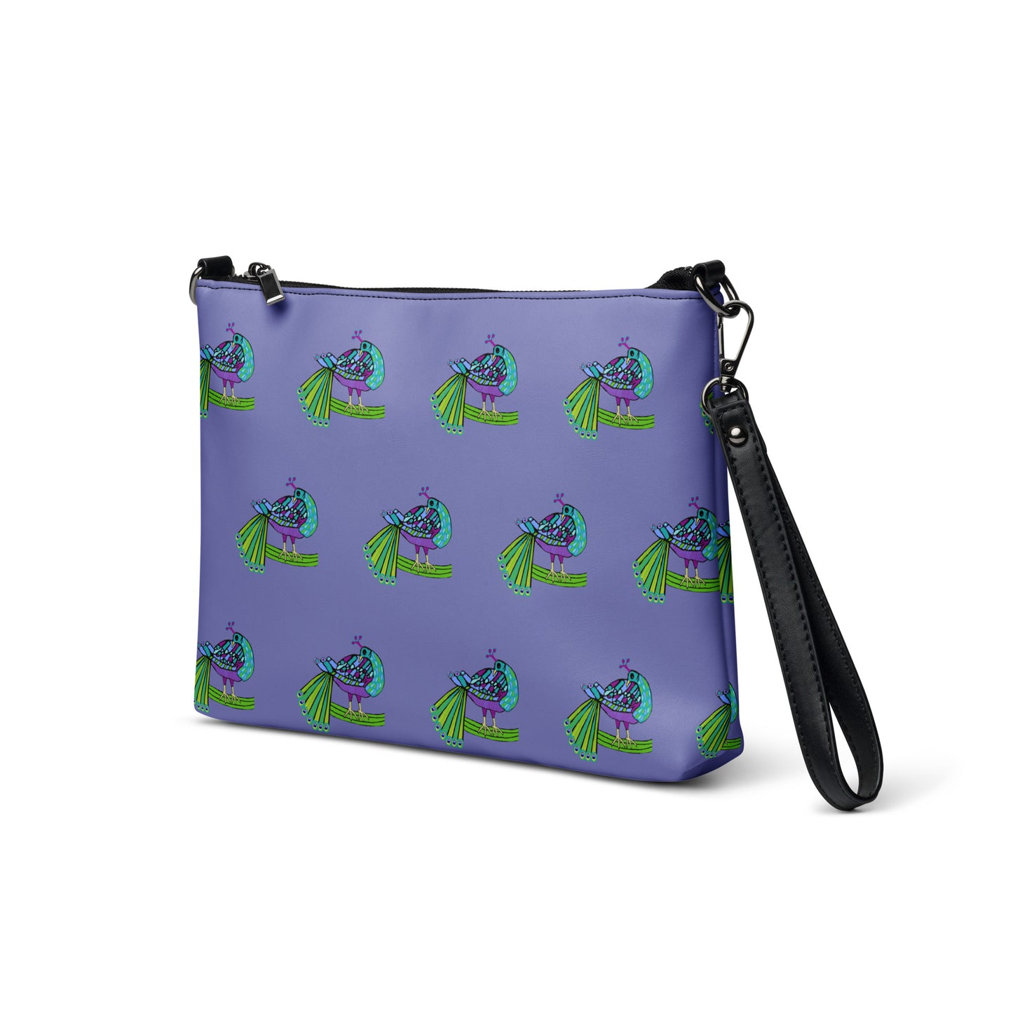 Peacock Pattern Crossbody Bag (Chetwode Blue)