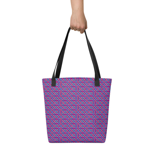 Celtic Knotwork Tote Bag (Pink-Purple)