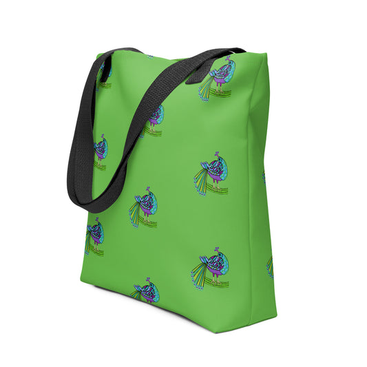Peacock Pattern Tote bag (Kelly Green)