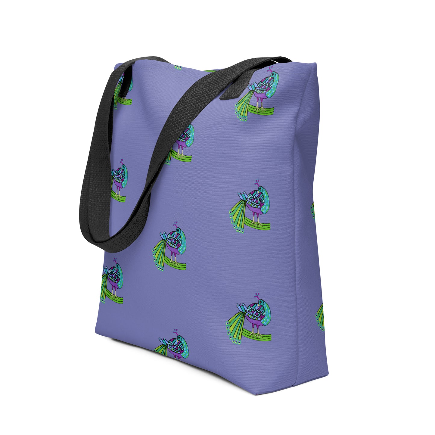 Peacock Pattern Tote bag (Chetwode Blue)