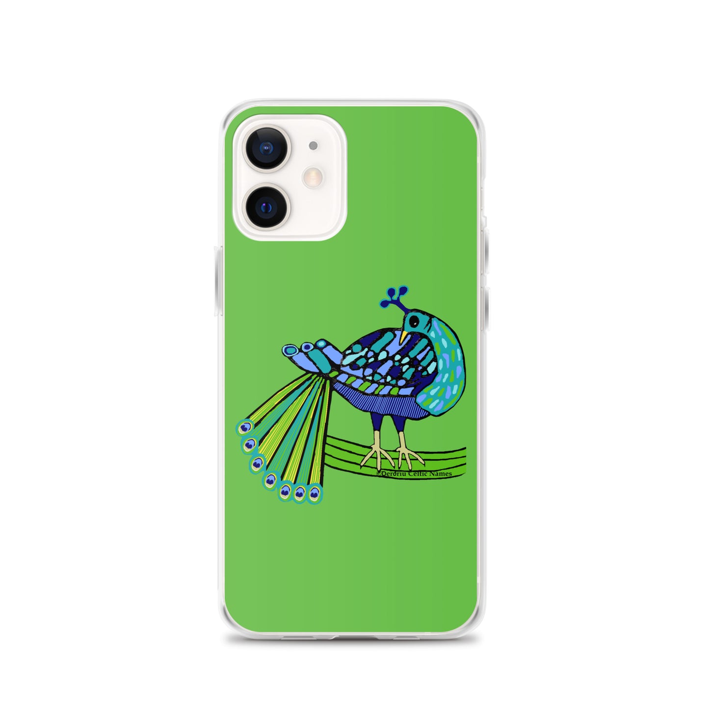 Peacock Design (Kelly Green) Clear Case for iPhone®