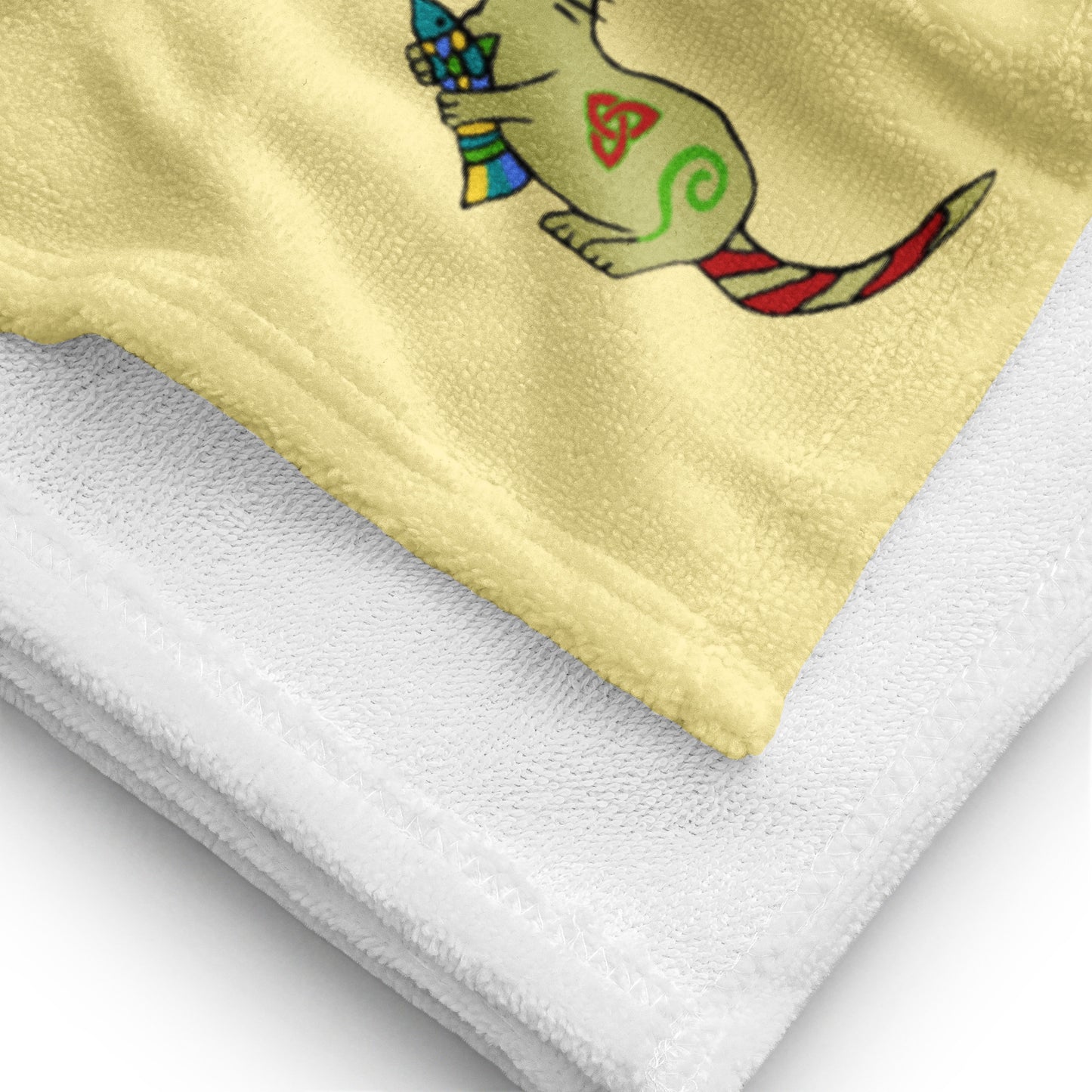 Otter and Fish (Banana Mania Yellow) Towel