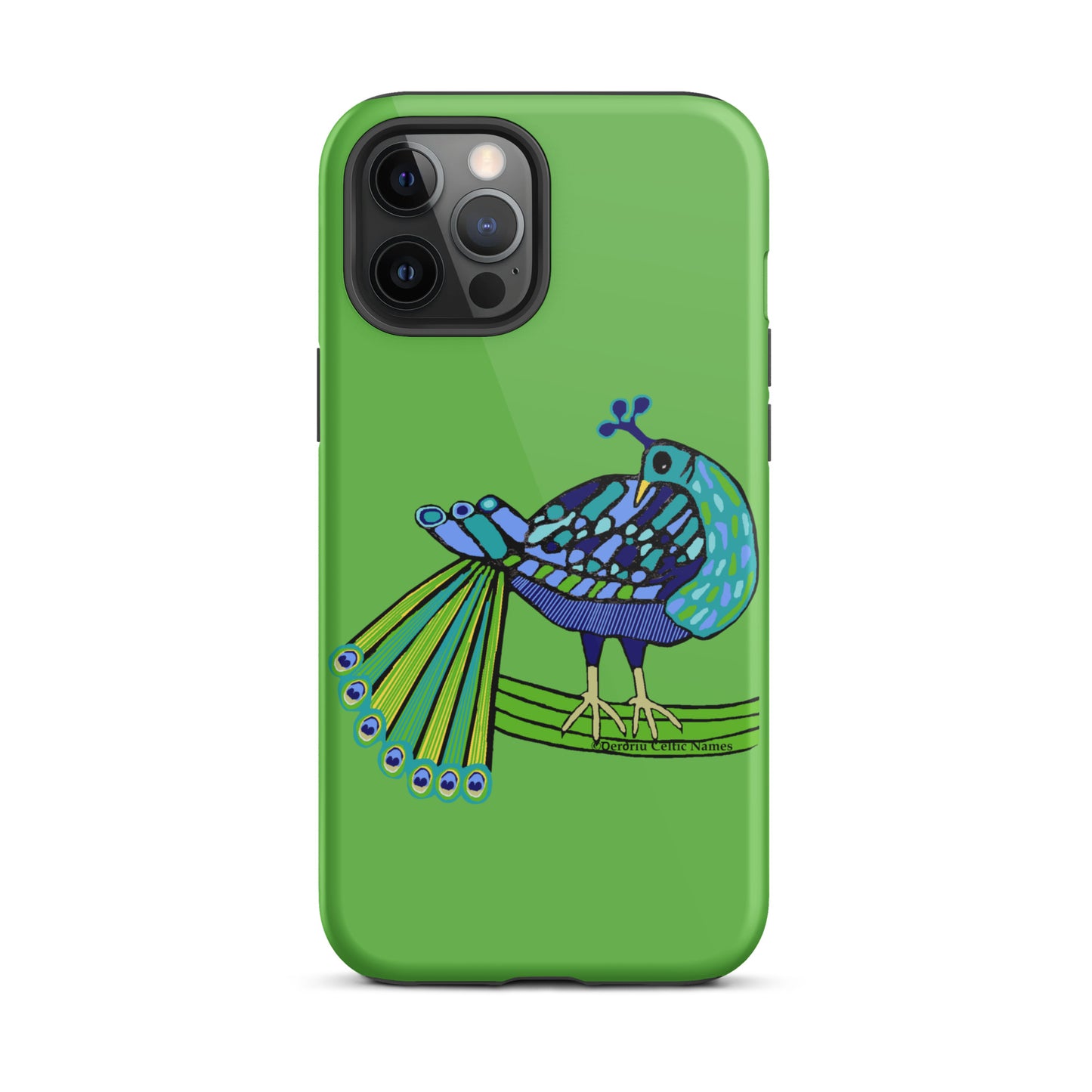 Peacock Design (Kelly Green) Tough Case for iPhone®