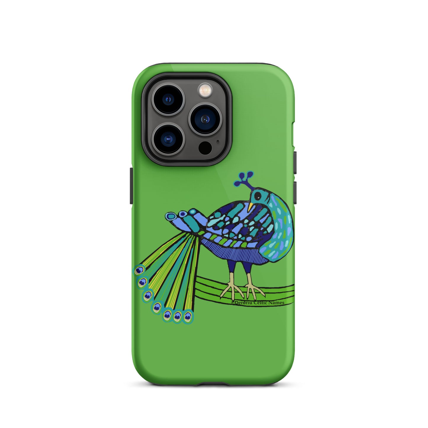 Peacock Design (Kelly Green) Tough Case for iPhone®