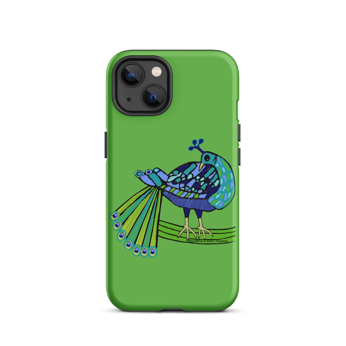 Peacock Design (Kelly Green) Tough Case for iPhone®