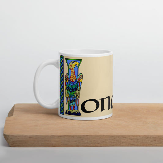 Ionatán (Jonathan) - Personalized white glossy mug with Irish name Ionatán (Free Shipping)