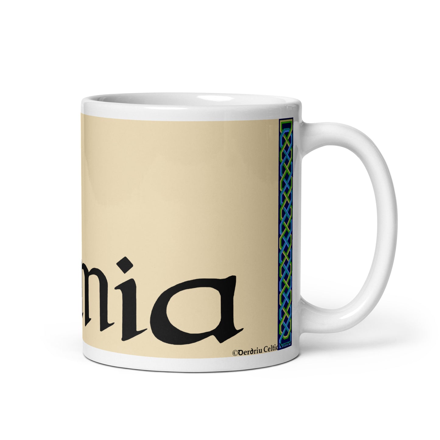 Irimia (Jeremy) - Personalized white glossy mug with Irish name Irimia (Free Shipping)