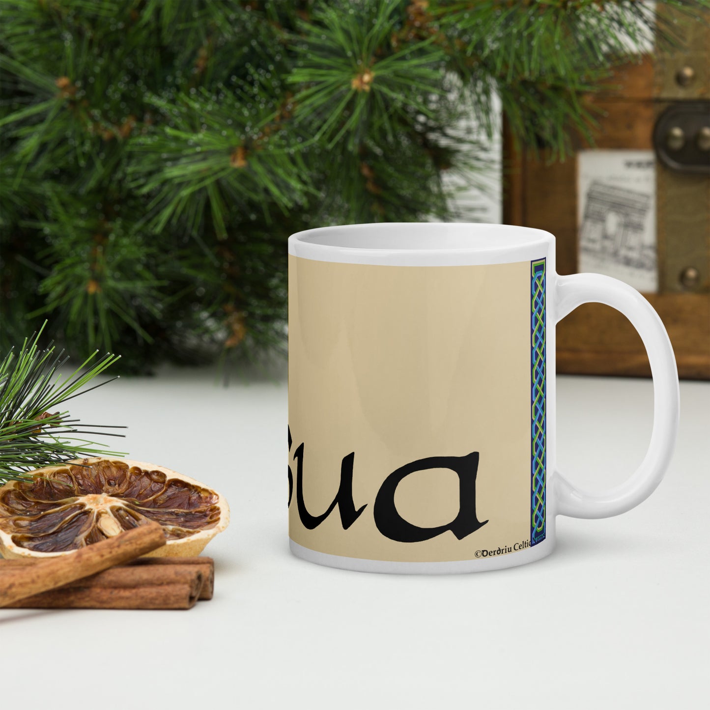 Iósua (Joshua) - Personalized white glossy mug with Irish name Iósua (Free Shipping)