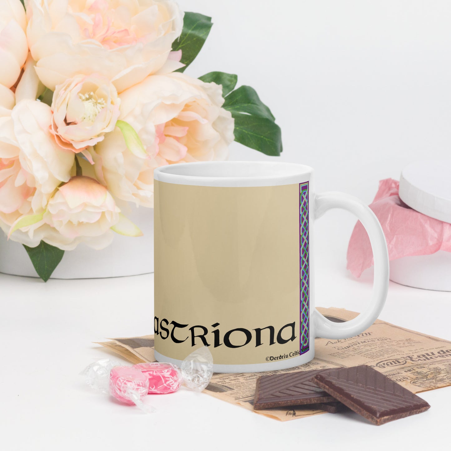 Alastríona (Alexandra)  - Personalized white glossy mug with Irish name Alastríona (Free Shipping)